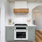 30 In. Professional True Convection Single Wall Oven With Air Fry And Self Clean In Stainless Steel With White Matte Door