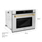 Autograph Edition 30 In. Professional True Convection Single Wall Oven With Air Fry And Self Clean In Stainless Steel With Champagne Bronze Handle