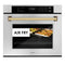 Autograph Edition 30 In. Professional True Convection Single Wall Oven With Air Fry And Self Clean In Stainless Steel With Polished Gold Handle