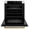 Autograph Edition 30 In. Professional True Convection Single Wall Oven With Air Fry And Self Clean In Stainless Steel With Champagne Bronze Helix Handle