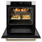 Autograph Edition 30 In. Professional True Convection Single Wall Oven With Air Fry And Self Clean In Stainless Steel With Champagne Bronze Helix Handle
