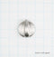Range Tri-chrome-plated Knob (stainless look)