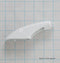 Range oven door handle end cap (white)