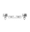Gas range double burner assembly