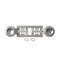Gas range double burner assembly