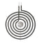 8 inch surface burner heating element