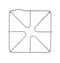 Range burner grate (gray)
