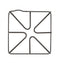 Gas Range Grate - Black