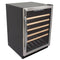 Wine Cooler with Electronic Control Panel and Wood Accent Shelving