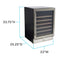 Avanti DESIGNER Series Wine Cooler, 51 Bottle Capacity