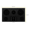 36-inch Electric Ceramic Glass Cooktop with Dual Radiant Element