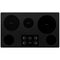 36-inch Electric Ceramic Glass Cooktop with Two Dual Radiant Elements
