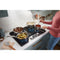 36-inch Gas Cooktop with 5 Burners and EZ-2-Lift™ Hinged Cast-Iron Grates