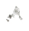 Dishwasher mid spray arm and hub