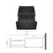 27 Inch Pedestal Storage Drawer