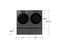 Pedestal for Bespoke Front Load (WF90 & DV90F) | Dark Steel