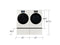 Pedestal for Bespoke Front Load Pair (WF90 & DV90F) | Ivory
