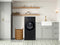 Bespoke AI Laundry Combo Pedestal with Storage Drawer in Brushed Black