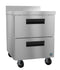 Freezer, Single Section Worktop, Stainless Drawers