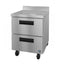 Freezer, Single Section Worktop, Stainless Drawers