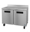 Freezer, Two Section Worktop, Stainless Doors