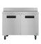 Freezer, Two Section Worktop, Stainless Doors