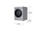 Bespoke 5.3 cu. ft. Ultra Capacity Front Load Washer with AI OptiWash and Auto Dispense in Silver Steel
