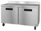 Freezer, Two Section Worktop, Stainless Doors