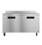 Freezer, Two Section Worktop, Stainless Doors with Lock