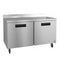 Freezer, Two Section Worktop, Stainless Doors with Lock