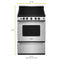 24-inch Freestanding Electric Range with Upswept SpillGuard™ Cooktop