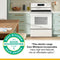 30-inch Electric Range with No Preheat Mode and Steam Clean