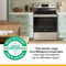 30-inch Electric Range with No Preheat Mode and Steam Clean