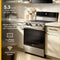 30-inch Electric Smart Range with Air Cooking Technology, No Preheat Air Fry, High Speed Preheat Oven, WipeClean™ Coating, and Steam/Self Clean