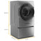 15.5" Pedestal for Front Load Washer and Dryer with Storage