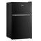 3.1 cu. ft. Double Door Compact Refrigerator with Full-Width Freezer (Black)