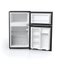 3.1 cu. ft. Double Door Compact Refrigerator with Full-Width Freezer (Stainless Steel)
