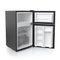 3.1 cu. ft. Double Door Compact Refrigerator with Full-Width Freezer (Stainless Steel)