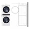 Single Unit Front Load Washtower™ With Center Control™ 4.5 Cu. Ft. Washer And 7.4 Cu. Ft. Electric Dryer