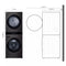 Single Unit Front Load Washtower™ With Center Control® 5.0 Cu. Ft. Washer & 7.4 Cu. Ft. Electric Dryer