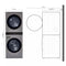 Single Unit Front Load Washtower™ With Center Control™ 4.5 Cu. Ft. Washer And 7.4 Cu. Ft. Gas Dryer