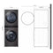Single Unit Front Load Washtower™ With Center Control™ 4.5 Cu. Ft. Washer And 7.4 Cu. Ft. Gas Dryer
