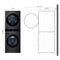 Single Unit Washtower™ With Center Control™ 5.0 Cu. Ft. Front Load Washer And 7.8 Cu. Ft. Electric Ventless Heat Pump Dryer