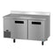Side Mount Freezer, Two Section Worktop, Stainless Doors