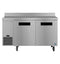 Side Mount Freezer, Two Section Worktop, Stainless Doors