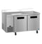 Side Mount Freezer, Two Section Worktop, Stainless Doors