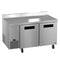 Side Mount Freezer, Two Section Worktop, Stainless Doors