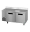 Side Mount Freezer, Two Section Worktop, Stainless Doors
