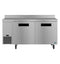 Side Mount Freezer, Two Section Worktop, Stainless Doors
