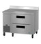 Side Mount Refrigerator, Single Section Worktop, Stainless Drawers